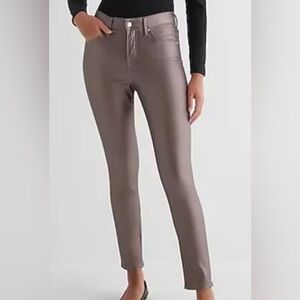 Rose Gold Metalic pants by Express NWT